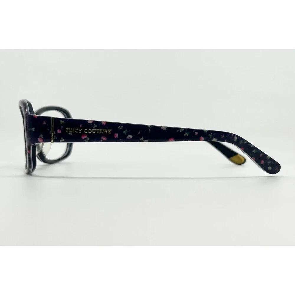 Juicy Couture Eyeglasses Womens Black Floral JU 555/F/S 0FF8 Y7 55-16-135